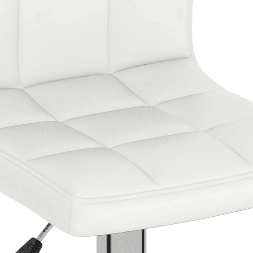 vidaXL Banco de bar couro artificial branco vidaXL Banco de bar couro artificial branco