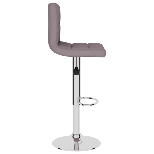 vidaXL Bancos de bar 2 pcs tecido cinzento-acastanhado