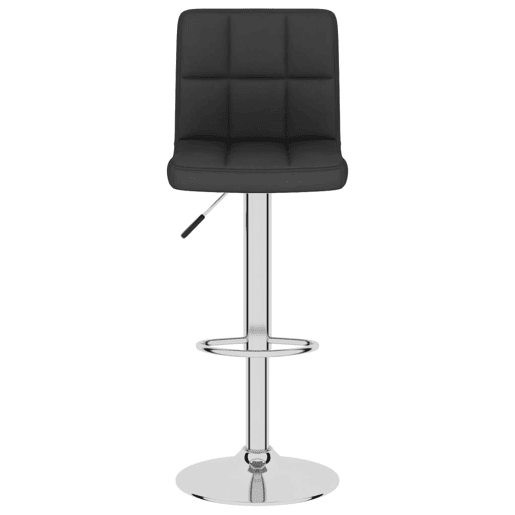 vidaXL Banco de bar tecido preto