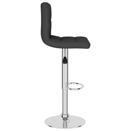 vidaXL Banco de bar tecido preto
