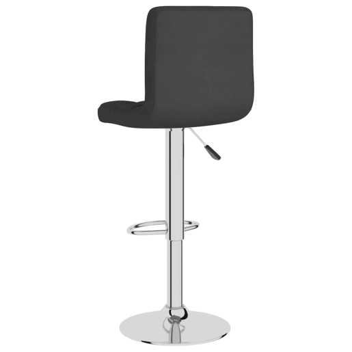 vidaXL Banco de bar tecido preto