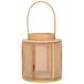 Farol de madera y bambú Farol de madera y bambú Marrón