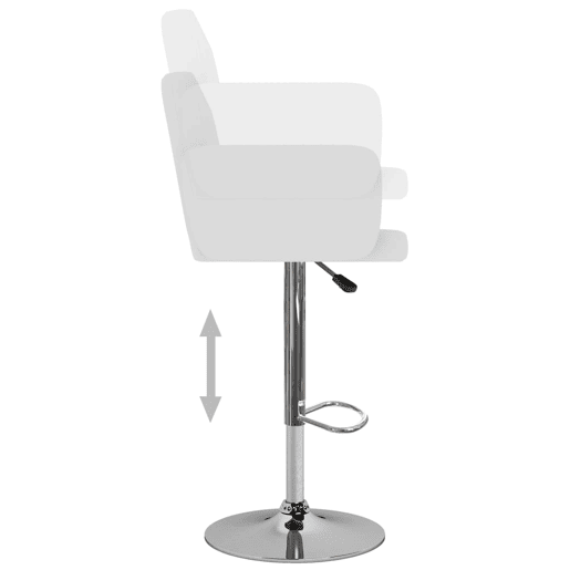 vidaXL Bancos de bar 2 pcs couro artificial branco vidaXL Bancos de bar 2 pcs couro artificial branco