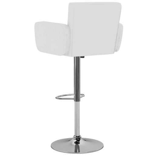 vidaXL Bancos de bar 2 pcs couro artificial branco vidaXL Bancos de bar 2 pcs couro artificial branco