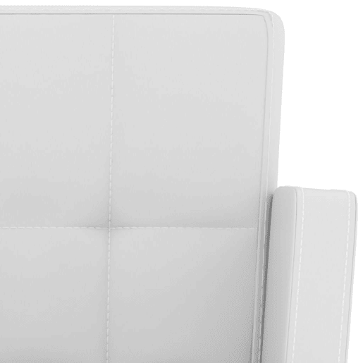 vidaXL Bancos de bar 2 pcs couro artificial branco vidaXL Bancos de bar 2 pcs couro artificial branco