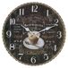 Reloj de pared de madera Reloj de pared de madera Negro