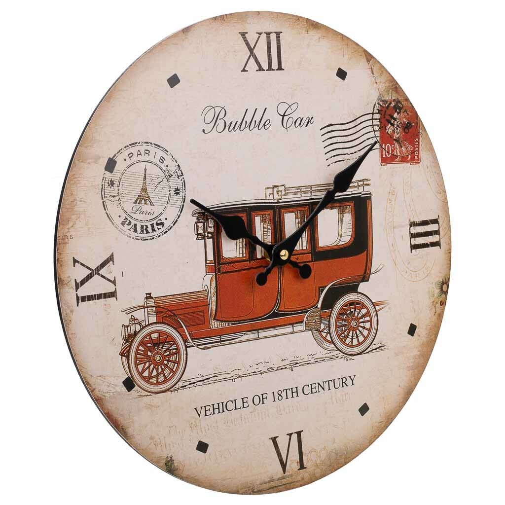 Reloj de pared de madera
