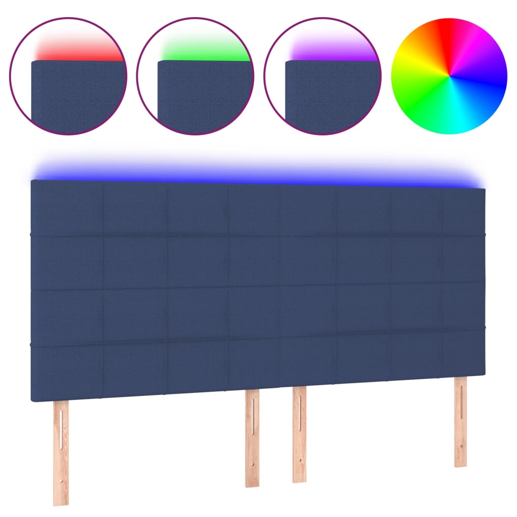 Cabecero Con Led 200 Azul