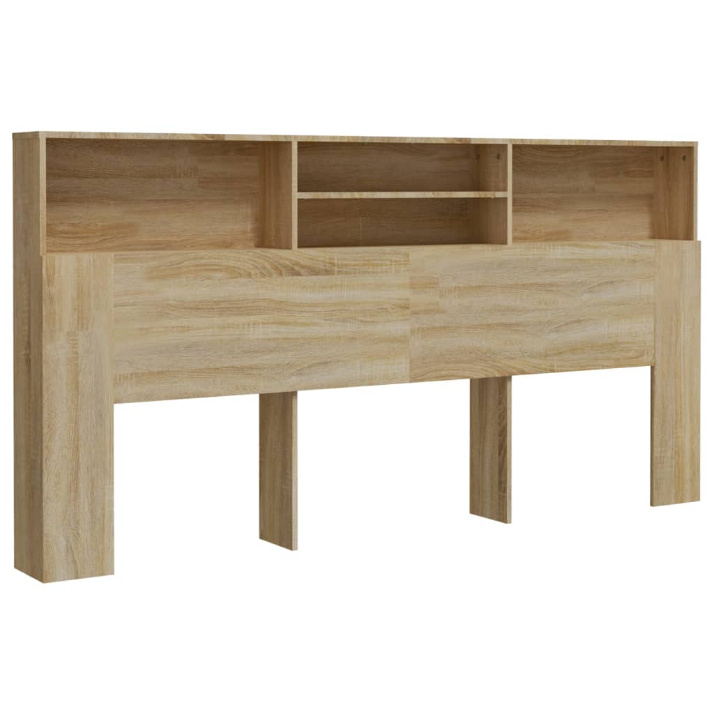 Mueble cabecero color roble sonoma 200x19x103,5 cm