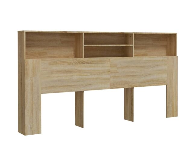 Mueble cabecero color roble sonoma 200x19x103,5 cm