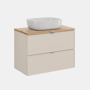 Móvel lavatório simples 80cm Alba Caxemira