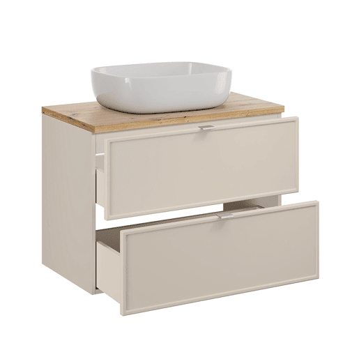Móvel lavatório simples 80cm Alba Caxemira Móvel lavatório simples 80cm Alba Caxemira
