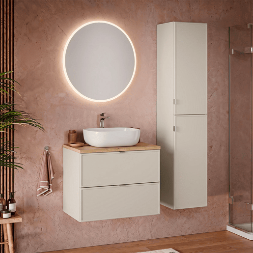 Móvel lavatório simples 80cm Alba Caxemira Móvel lavatório simples 80cm Alba Caxemira
