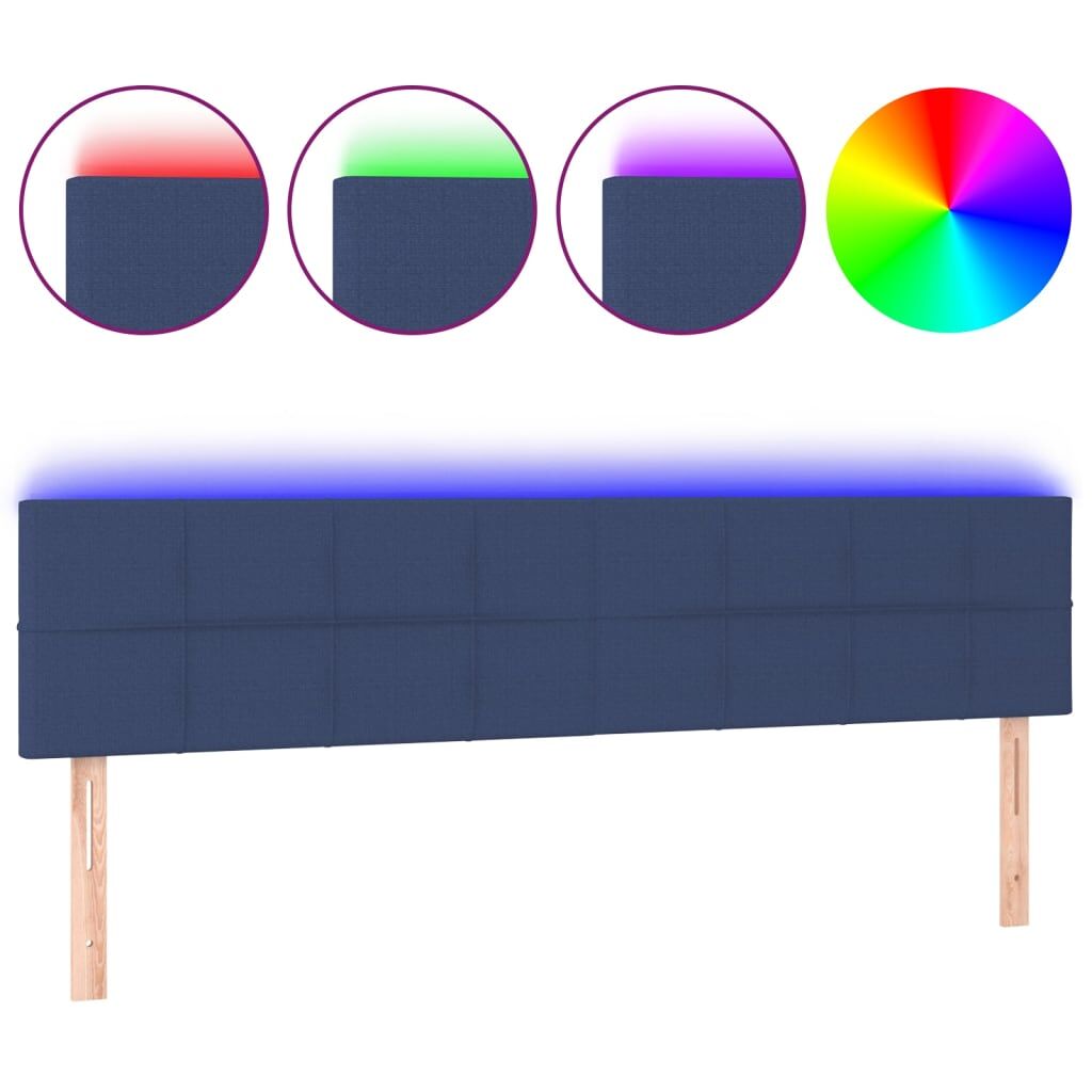 Cabecero Con Led 160 Azul