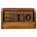 Calendario de cuadradotro cubos de madera Calendario de cuadradotro cubos de madera Marron