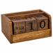 Calendario de cuadradotro cubos de madera Calendario de cuadradotro cubos de madera Marron