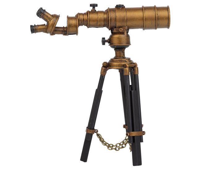 Telescopio de metal marrón 20x11.5x23.5