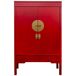 Armario de madera con 2 cajones y 2 puertas Armario de madera con 2 cajones y 2 puertas Rojo