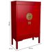 Armario de madera con 2 cajones y 2 puertas Armario de madera con 2 cajones y 2 puertas Rojo