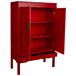 Armario de madera con 2 cajones y 2 puertas Armario de madera con 2 cajones y 2 puertas Rojo