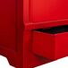Armario de madera con 2 cajones y 2 puertas Armario de madera con 2 cajones y 2 puertas Rojo