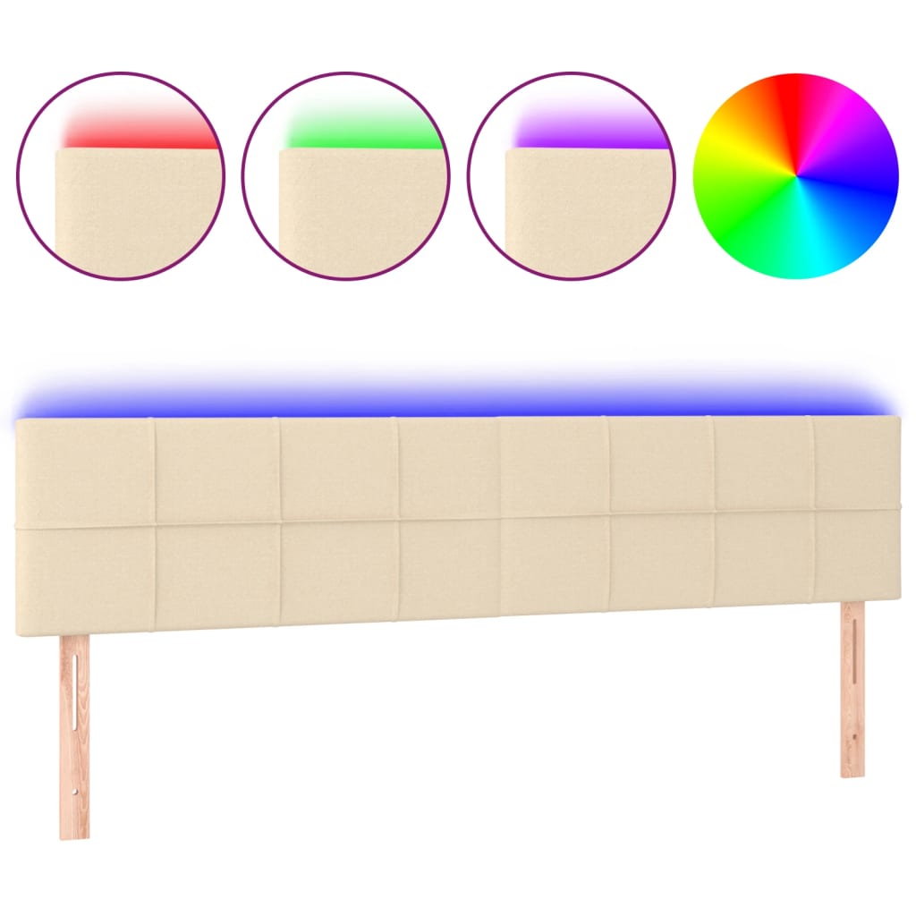 Cabecero Con Led 160 Crema