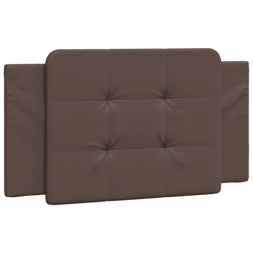 vidaXL Almofadão de cabeceira Zadar 100 cm couro artificial castanho vidaXL Almofadão de cabeceira Zadar 100 cm couro artificial castanho