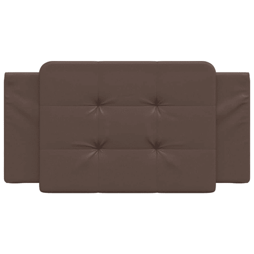 vidaXL Almofadão de cabeceira Zadar 100 cm couro artificial castanho vidaXL Almofadão de cabeceira Zadar 100 cm couro artificial castanho