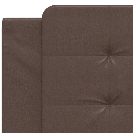vidaXL Almofadão de cabeceira Zadar 100 cm couro artificial castanho vidaXL Almofadão de cabeceira Zadar 100 cm couro artificial castanho