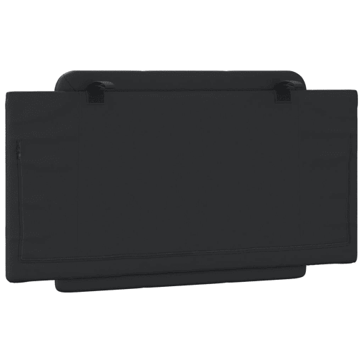 vidaXL Almofadão de cabeceira Zadar 100 cm couro artificial preto vidaXL Almofadão de cabeceira Zadar 100 cm couro artificial preto