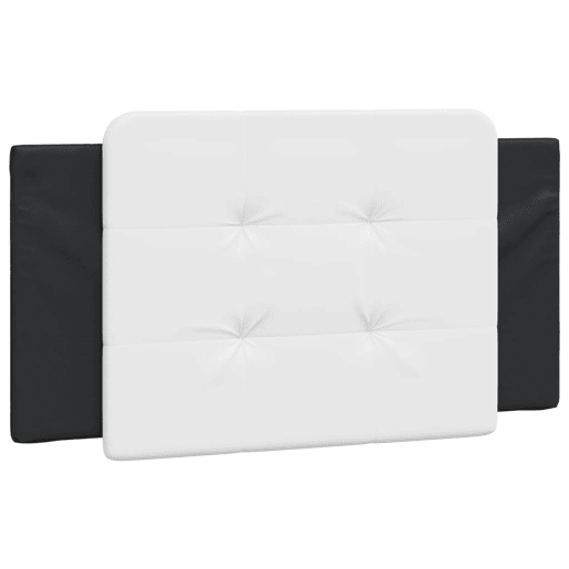 vidaXL Almofadão de cabeceira Zadar 100 cm couro artificial preto e branco vidaXL Almofadão de cabeceira Zadar 100 cm couro artificial preto e branco