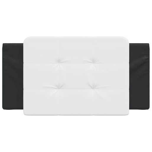 vidaXL Almofadão de cabeceira Zadar 100 cm couro artificial preto e branco vidaXL Almofadão de cabeceira Zadar 100 cm couro artificial preto e branco