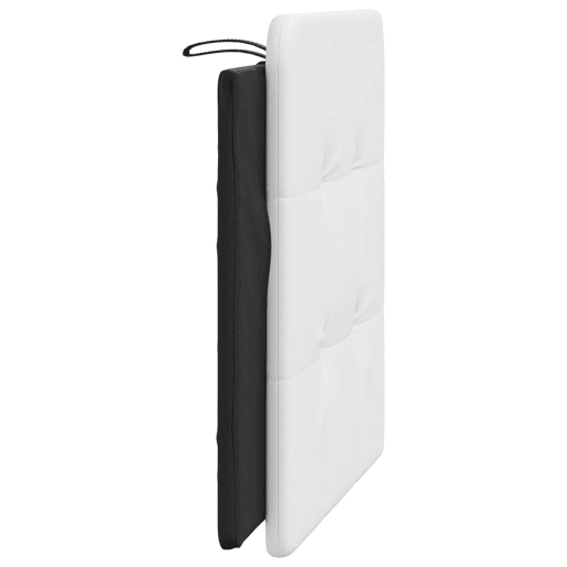 vidaXL Almofadão de cabeceira Zadar 100 cm couro artificial preto e branco vidaXL Almofadão de cabeceira Zadar 100 cm couro artificial preto e branco
