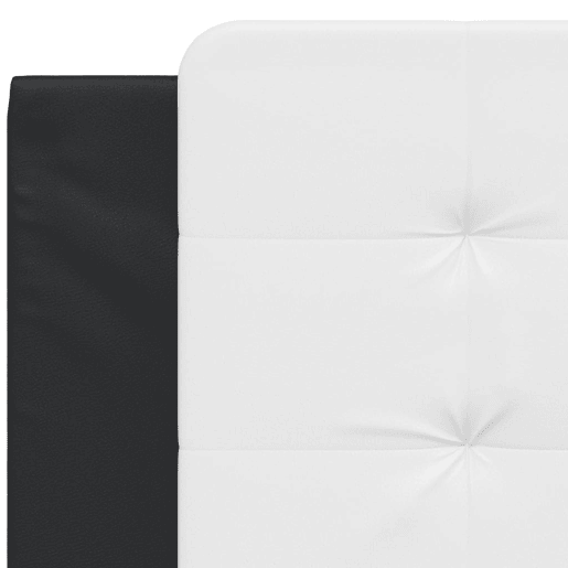 vidaXL Almofadão de cabeceira Zadar 100 cm couro artificial preto e branco vidaXL Almofadão de cabeceira Zadar 100 cm couro artificial preto e branco