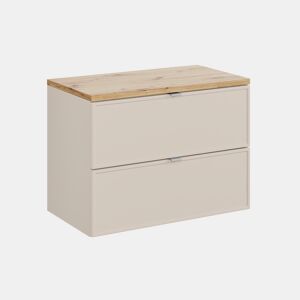Móvel sob-lavatório 80cm móvel toucador Alba Caxemira