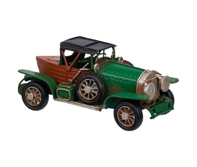 Coche de metal verde 16x7x7