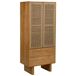 Armario de madera y cuerda trenzada Armario de madera y cuerda trenzada Marron