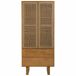 Armario de madera y cuerda trenzada Armario de madera y cuerda trenzada Marron