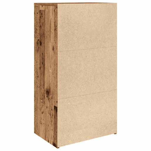 vidaXL Aparador com 6 gavetas 50x34x96 cm deriv. madeira madeira velha