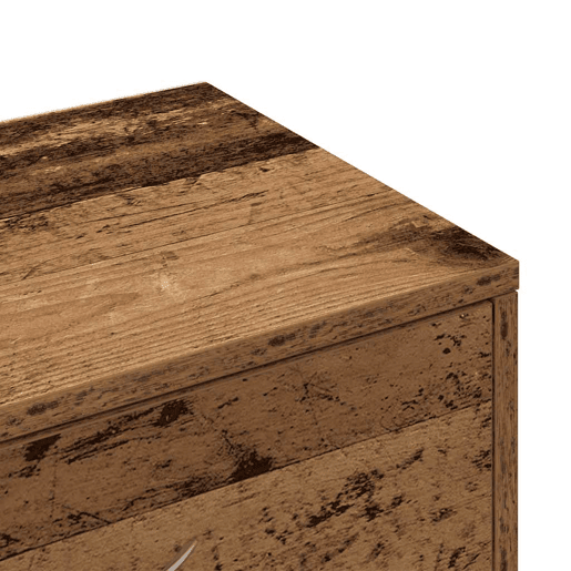 vidaXL Aparador com 6 gavetas 50x34x96 cm deriv. madeira madeira velha