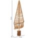 Árbol decorativo de algodón trenzado Árbol decorativo de algodón trenzado Marrón