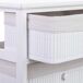 Cajonera de madera con 4 cajones de bambu forrados 40 Cajonera de madera con 4 cajones de bambu forrados 40 Blanco