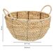 Cesta de fibra natural y cuerda de papel Cesta de fibra natural y cuerda de papel Marrón