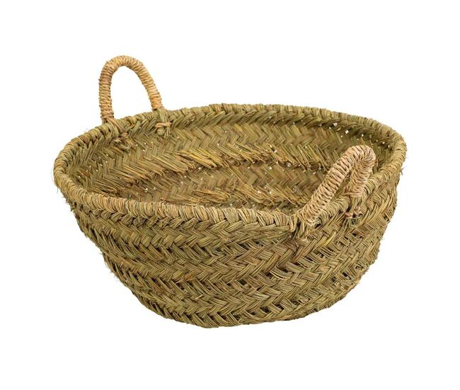 Capazo esparto 55x33x33h cm