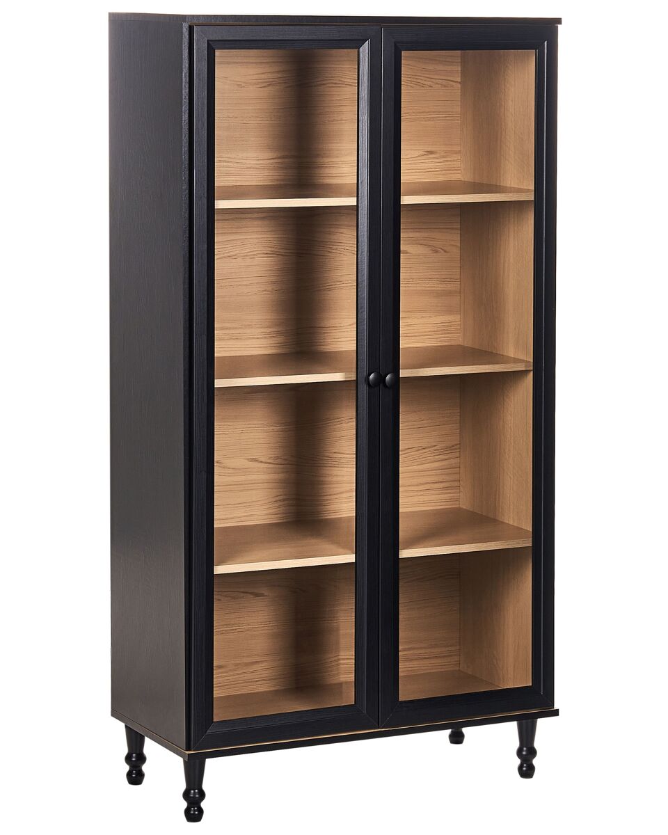 Beliani Vitrina TINGLEDALE 80 Negro