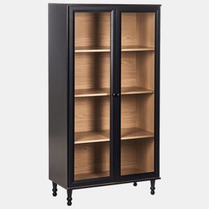 Armário expositor TINGLEDALE 80 cm Preto