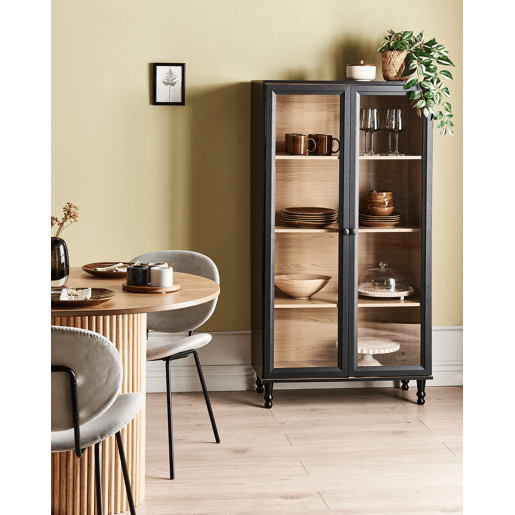 Armário expositor TINGLEDALE 80 cm Preto