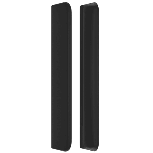 vidaXL Cabeceira de cama c abas couro artif. 93x16x11812 cm preto vidaXL Cabeceira de cama c abas couro artif. 93x16x11812 cm preto