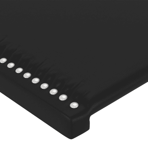 vidaXL Cabeceira de cama c abas couro artif. 93x16x11812 cm preto vidaXL Cabeceira de cama c abas couro artif. 93x16x11812 cm preto