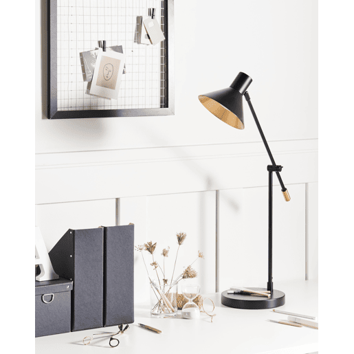 Candeeiro de secretária PINKEEN Metal Preto